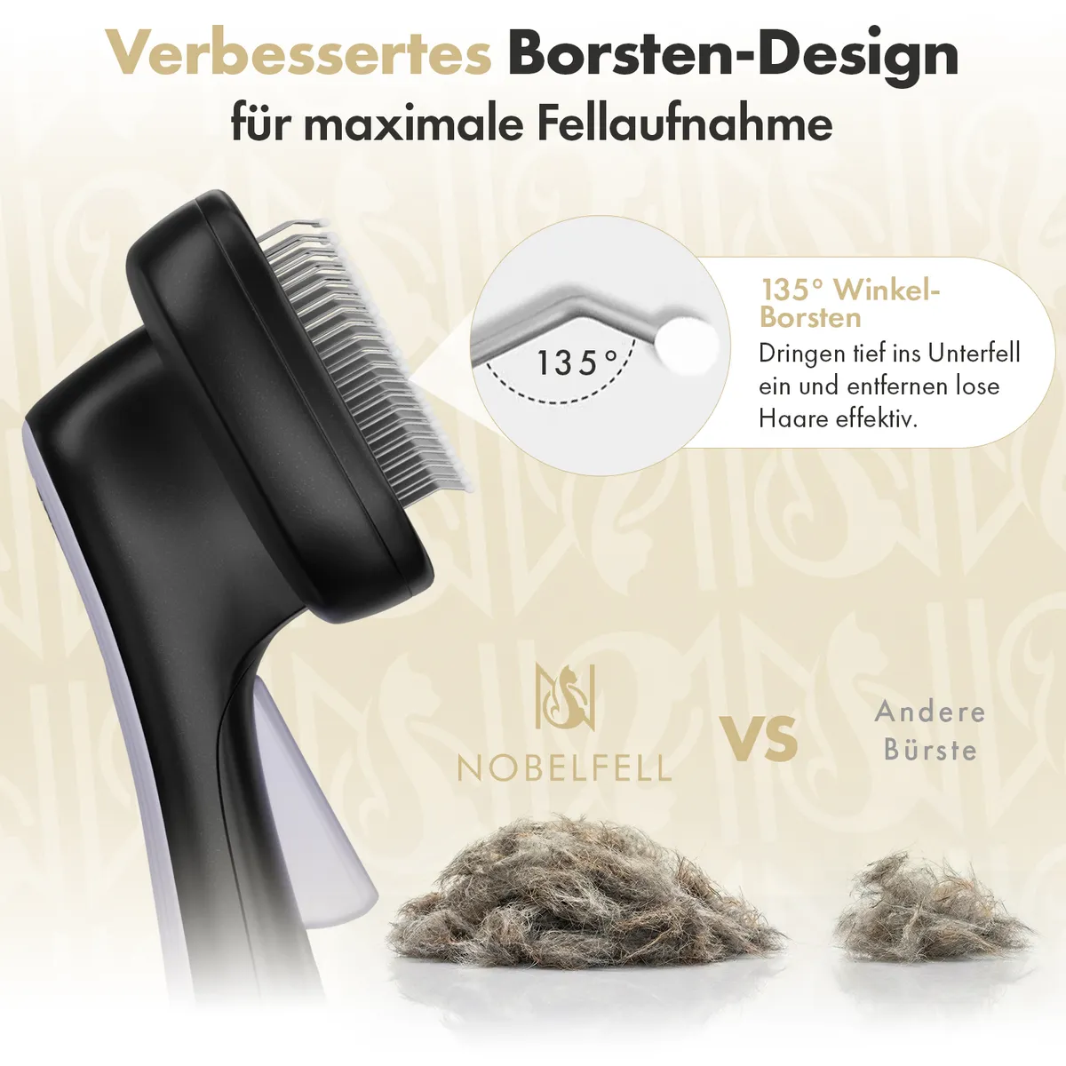 Selbstreinigende Fellbürste für Katzen & Hunde 3